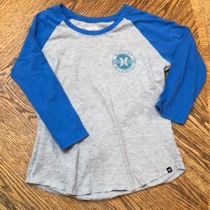 Hurley 3/4 sleeve raglan (baseball) shirt